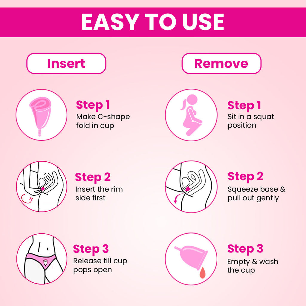 Menstrual Cup (S) for Women - 12 hours Leak-Proof Protection