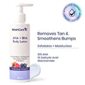 AHA + BHA Exfoliating Body Lotion for Strawberry Skin-Provides Deep Hydration & Detan Skin