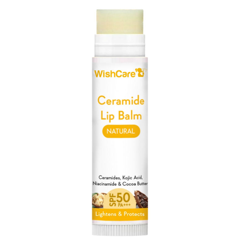 Natural Ceramide Lip Balm for Dark Pigmented Lips with SPF50 PA+++ Heals Dry & Chapped Lips