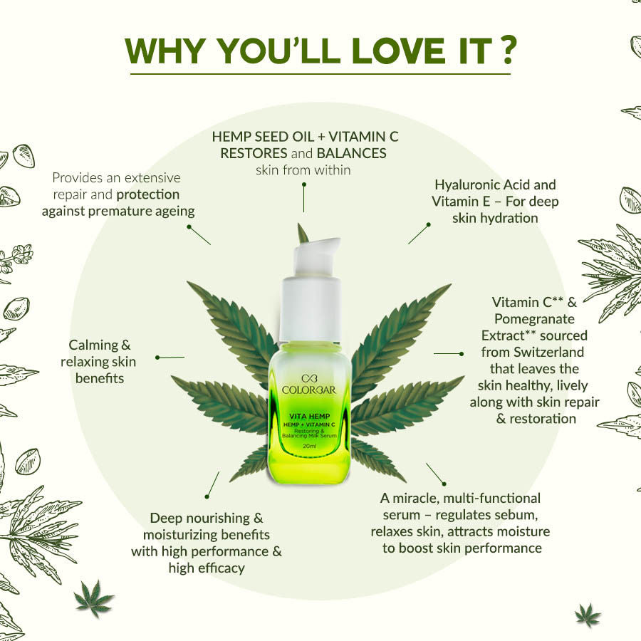 Vita Hemp + Vitamin C Restoring and Balancing Milk Serum
