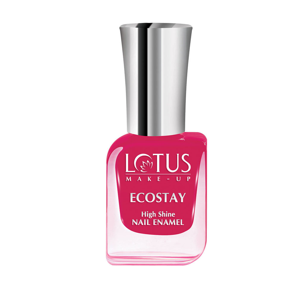 Lotus Make-Up Ecostay Nail Enamel Maroon Love, Easy to Apply & Glossy Finish - Twisted Fuchsia