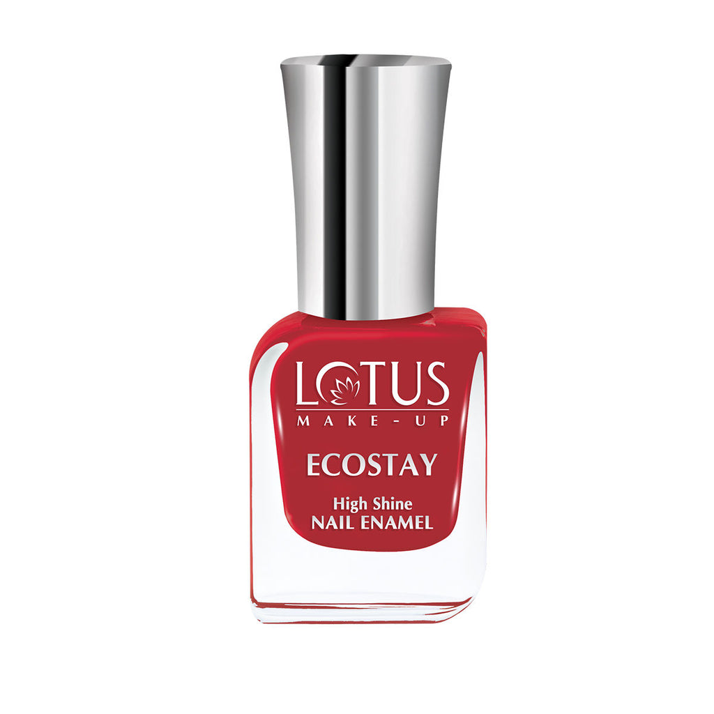Lotus Make-Up Ecostay Nail Enamel Maroon Love, Easy to Apply & Glossy Finish - Red