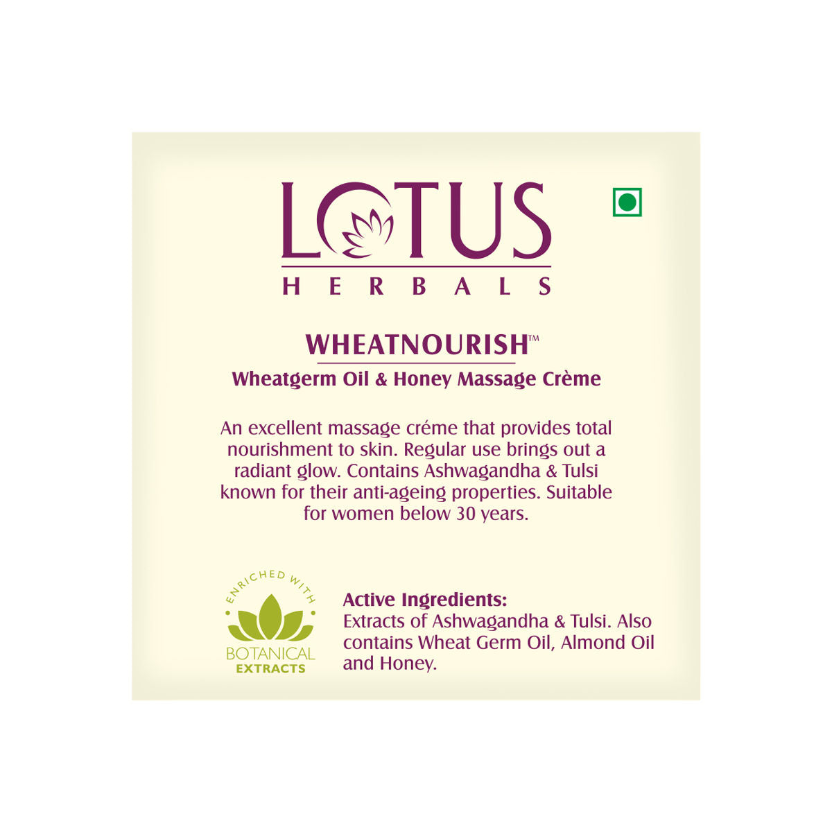 Wheatnourish Wheatgerm Oil & Honey Massage Cream