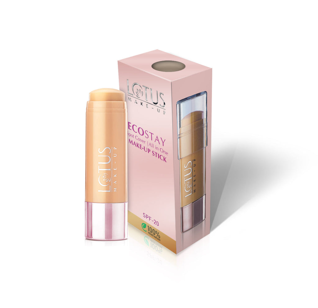 Lotus Make-Up Ecostay Spot Cover All-in-One Make-Up Stick SPF20 - Rich Shell