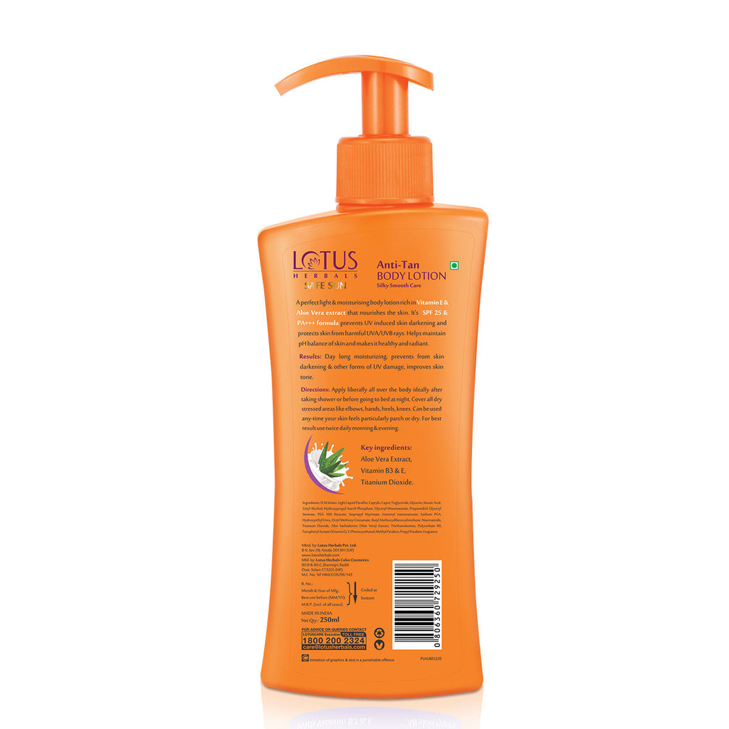 Safe Sun Anti-Tan Body Lotion SPF25 PA+++
