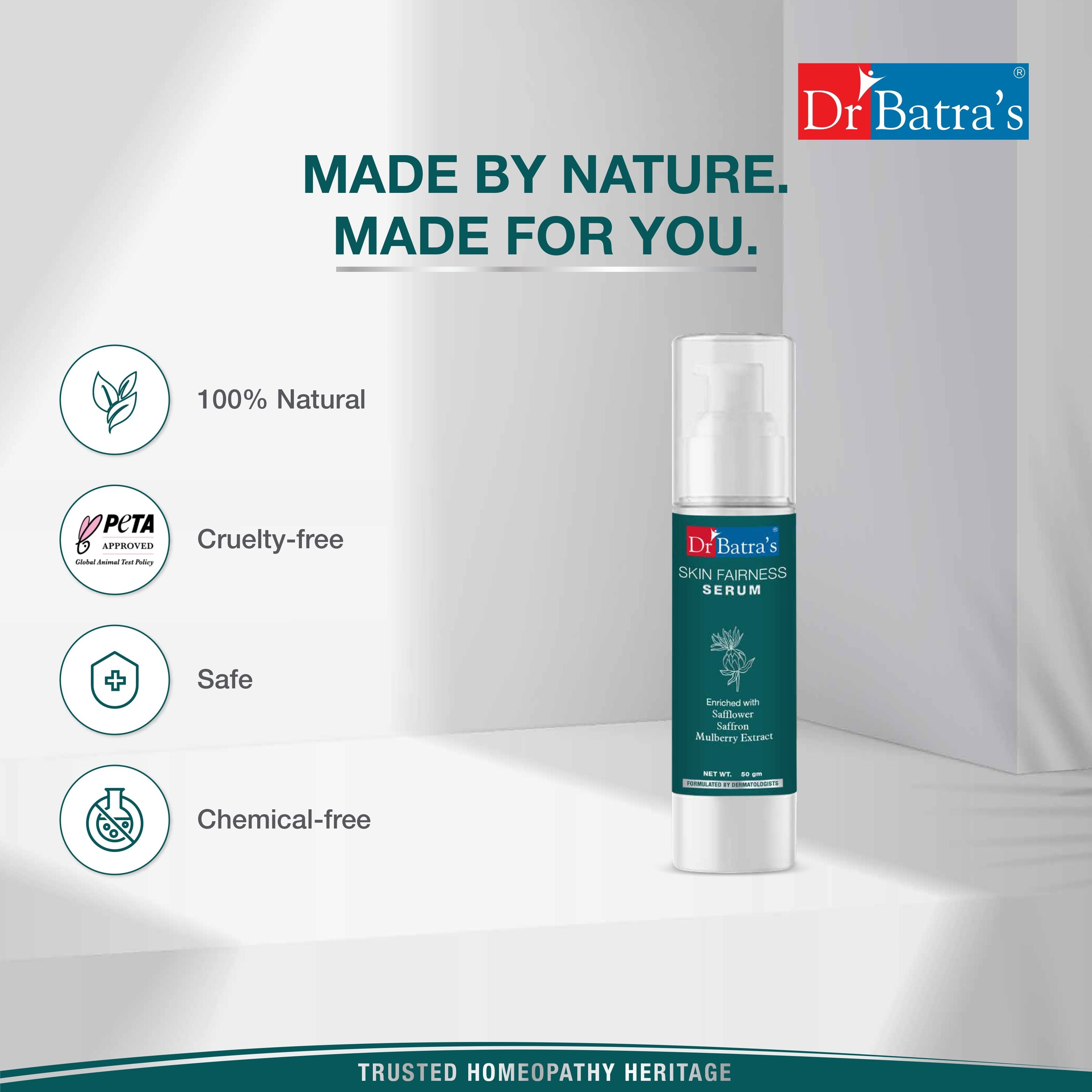 Dr Batra's Skin Glowing Serum, For Bright Skin Glowing & Healthy Skin, Silicone, Hydroquinone Free