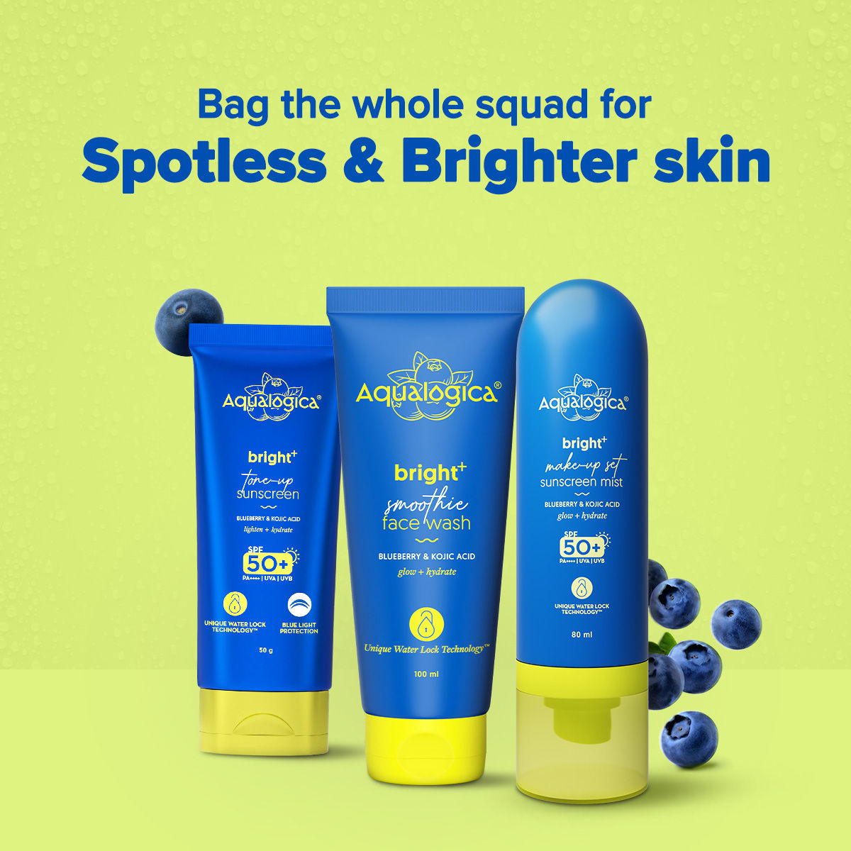 Bright+ Makeup Set Sunscreen Mist SPF 50+