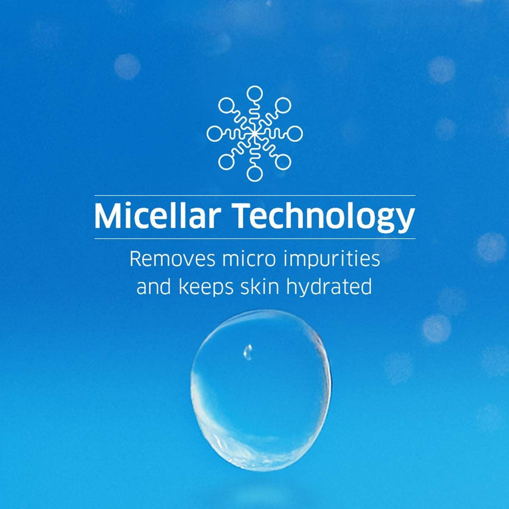 Micellar Water, with Hyaluronic Acid - Alcohol Free Makeup Cleanser, Removes Makeup