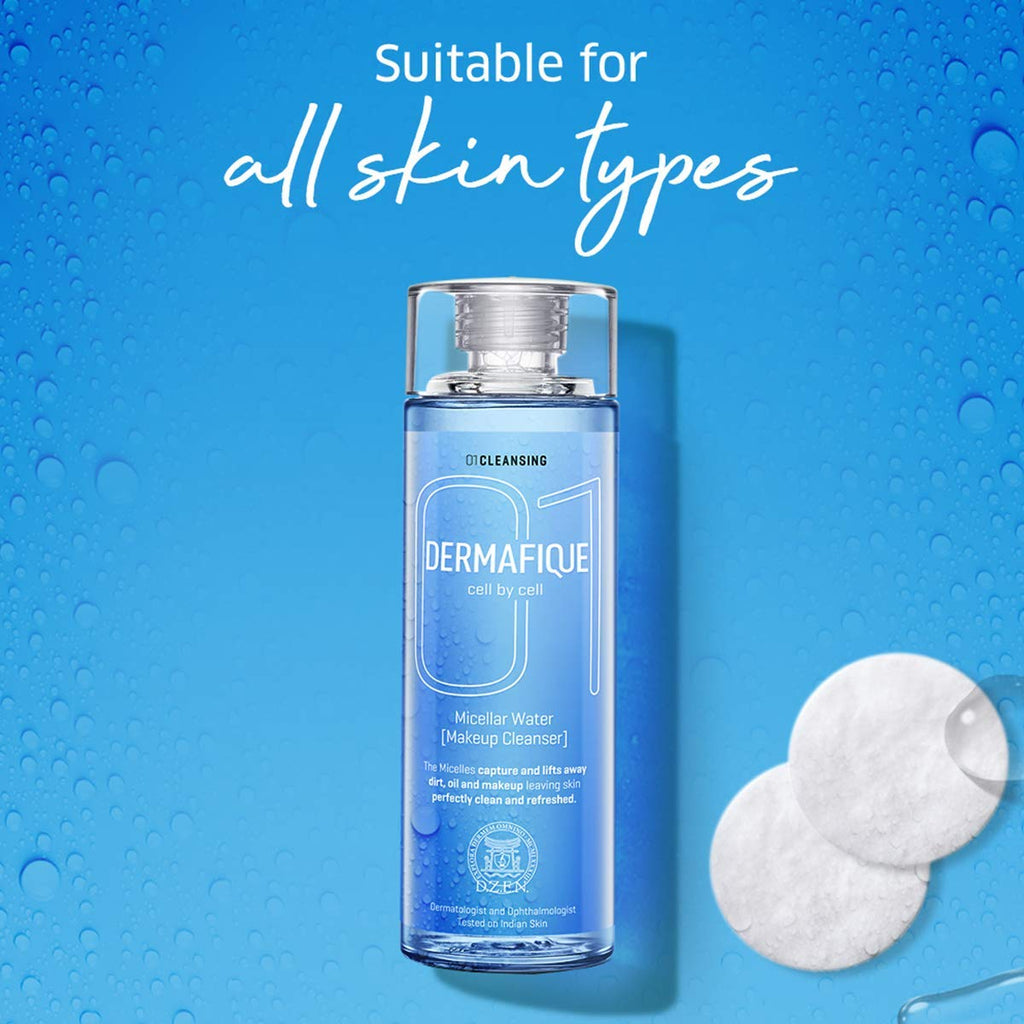Micellar Water, with Hyaluronic Acid - Alcohol Free Makeup Cleanser, Removes Makeup