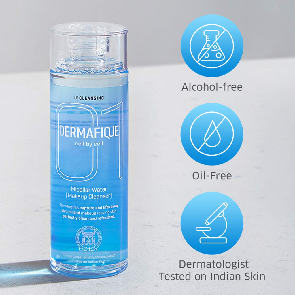 Micellar Water, with Hyaluronic Acid - Alcohol Free Makeup Cleanser, Removes Makeup