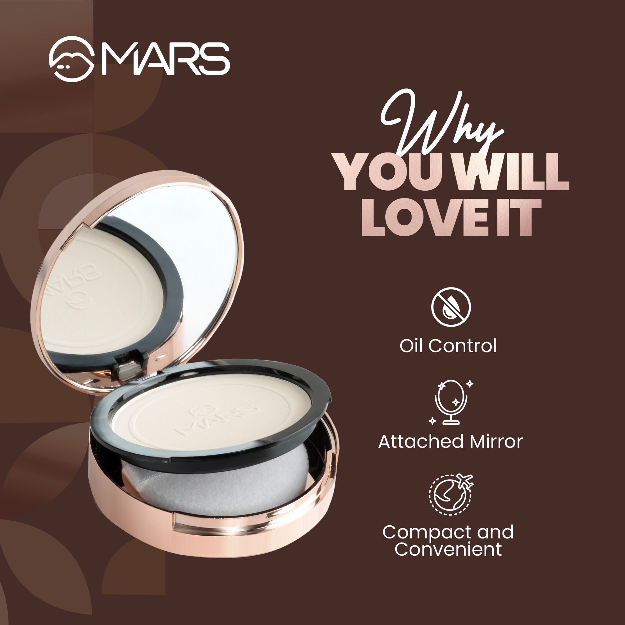 Matte On Compact Powder with Applicator Puff