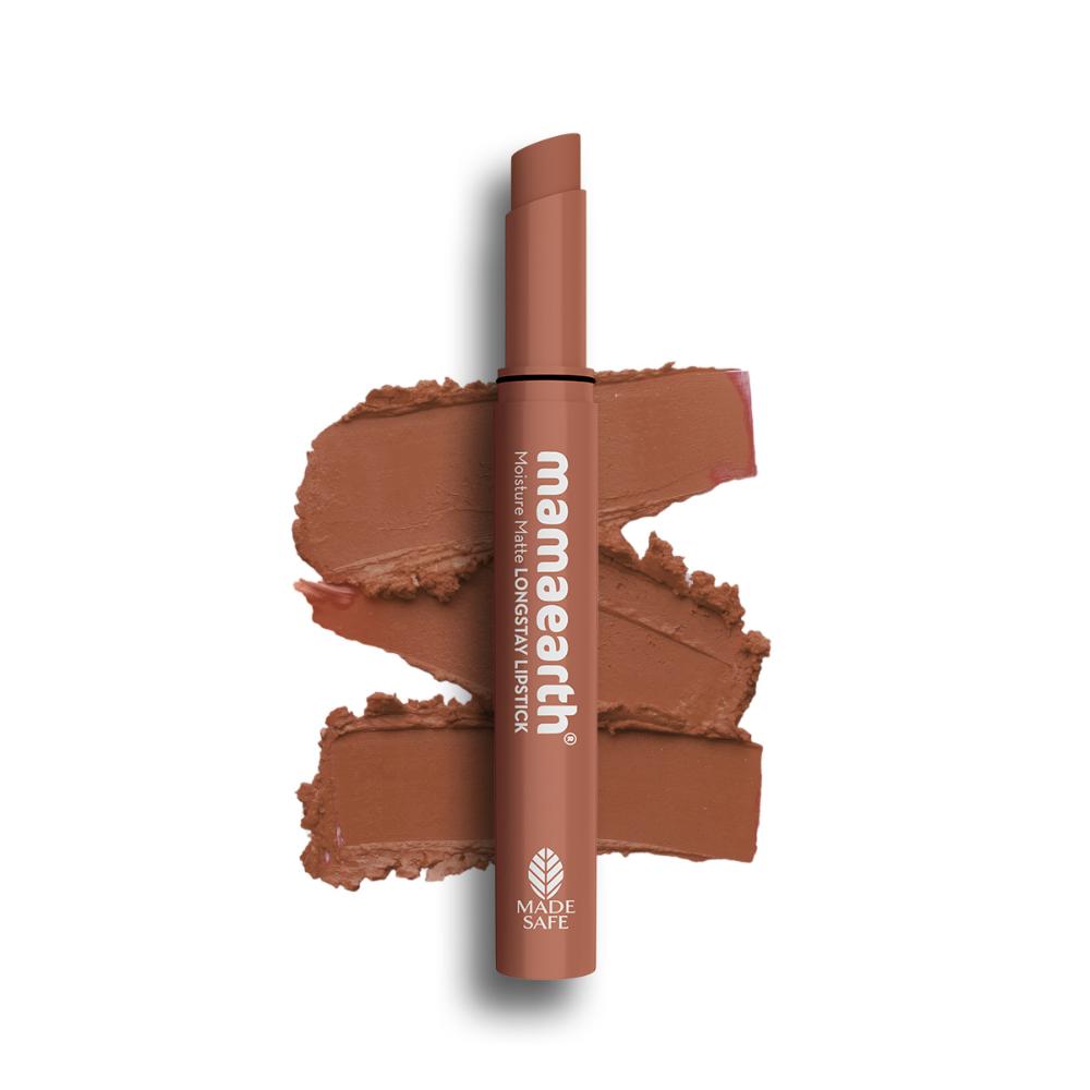 Moisture Matte Longstay Lipstick With Avocado Oil & Vitamin E - Cinnamon Nude