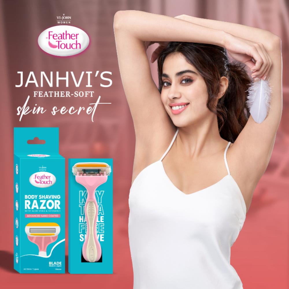 Feather Touch Body Shaving Razor Coted With Aloevera & Vitamin E Advance Nano Coated