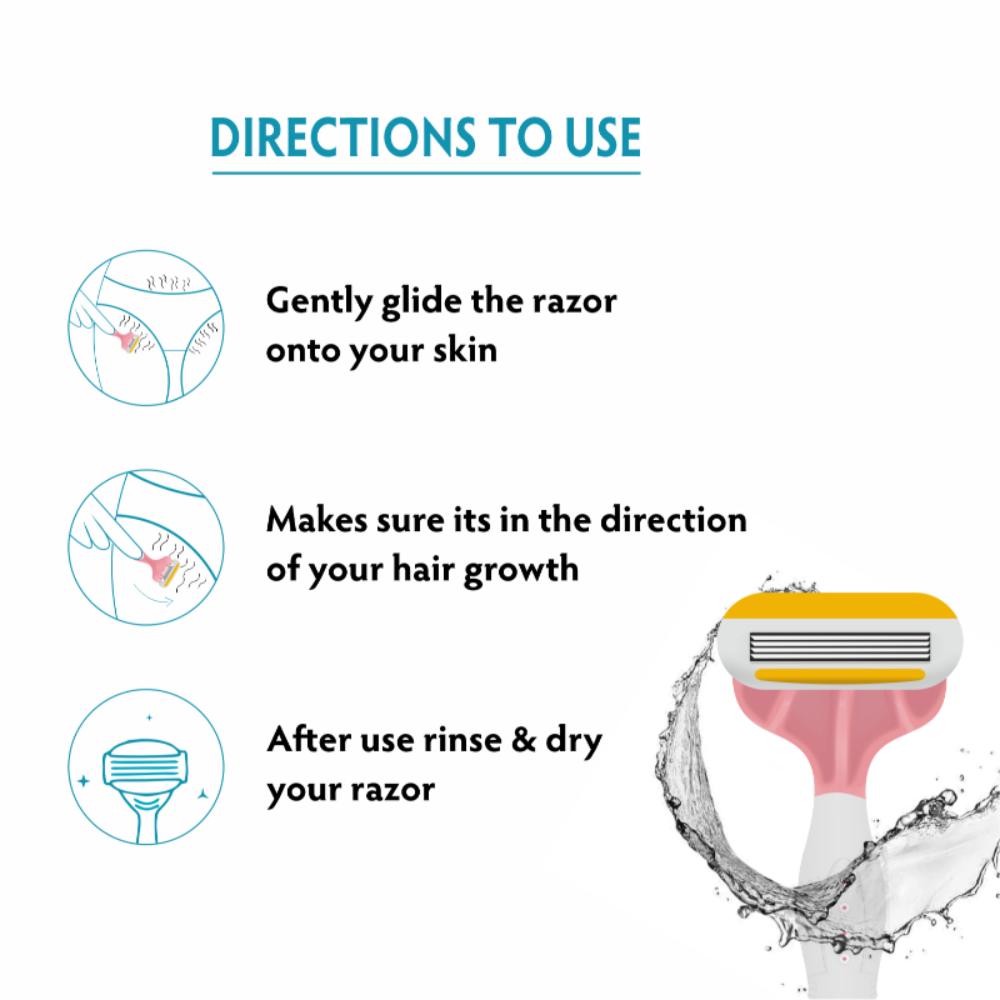 Feather Touch Body Shaving Razor Coted With Aloevera & Vitamin E Advance Nano Coated
