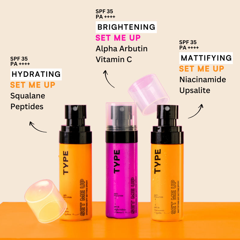 Mattifying Setting Spray SPF 35 PA+++ Face Makeup 12Hr Set For Oily Skin