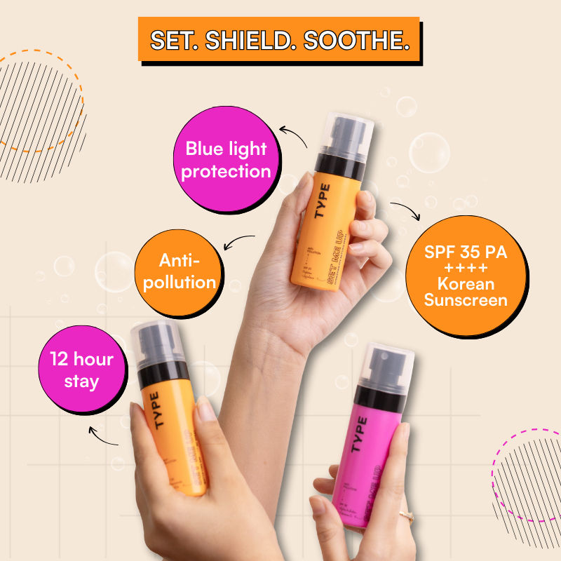 Hydrating Setting Spray SPF 35 PA+++ Face Makeup 12Hr Set For Dry Skin