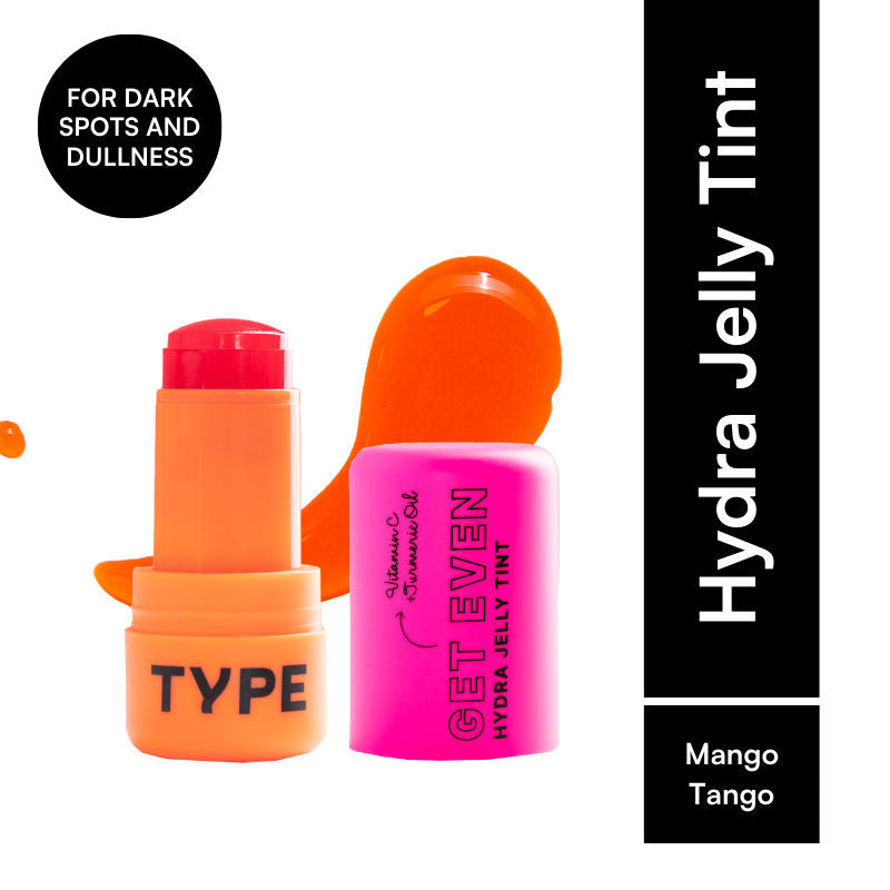 Get Even Hydra Jelly Tint with Vitamin C For Cheeks, Lips and Eyes - Mango Tango 86