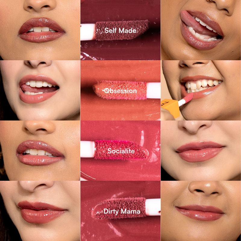 Lip Gloss Fo Dry Lips with Squalane & Tripeptides 6 Hrs Stay