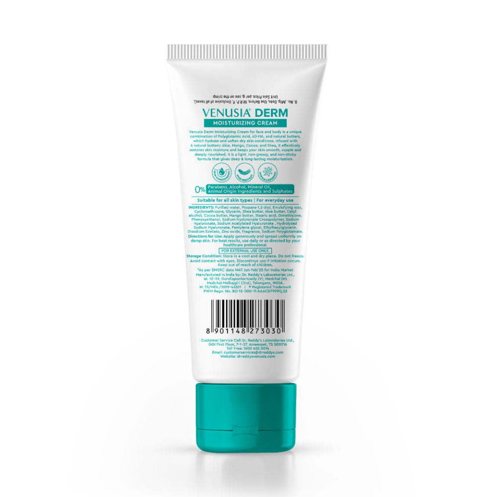 Derm Moisturizing Lotion | 24-hour Intense Hydration| |Hypoallergenic | 75g