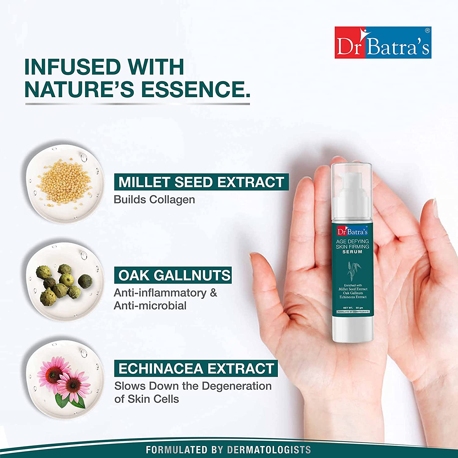 Dr Batra's Skin Fairness Serum, For Bright Skin & Complexion,Silicone & Hydroquinone free