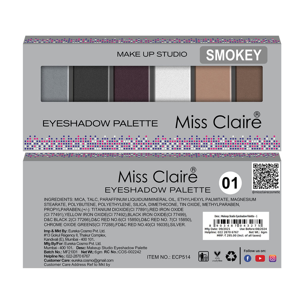 Makeup Studio Smokey Eyeshadow Palette - 1