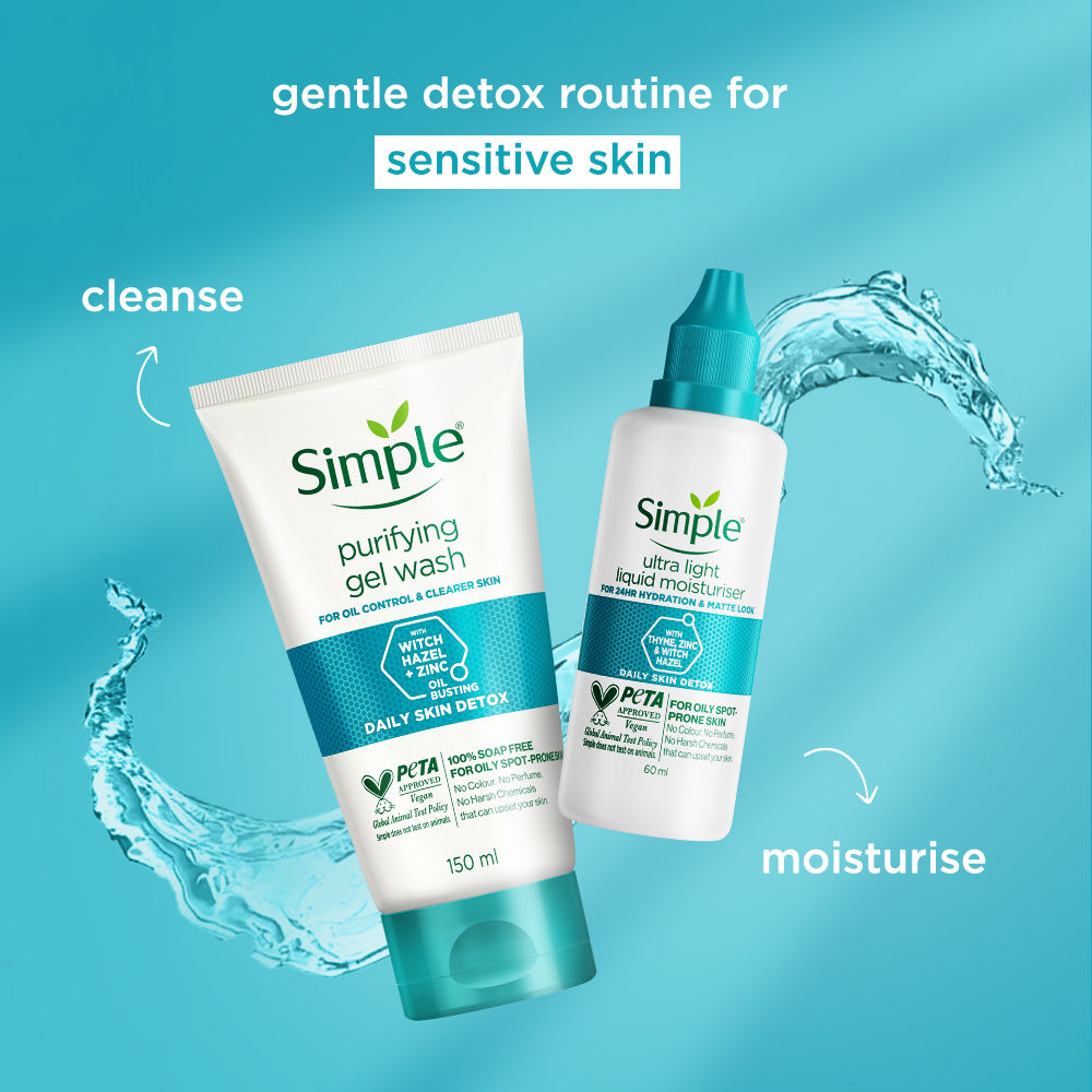 Daily Skin Detox Purifying Facial Wash, 100% Soap Free | Gentle on Acne prone skin