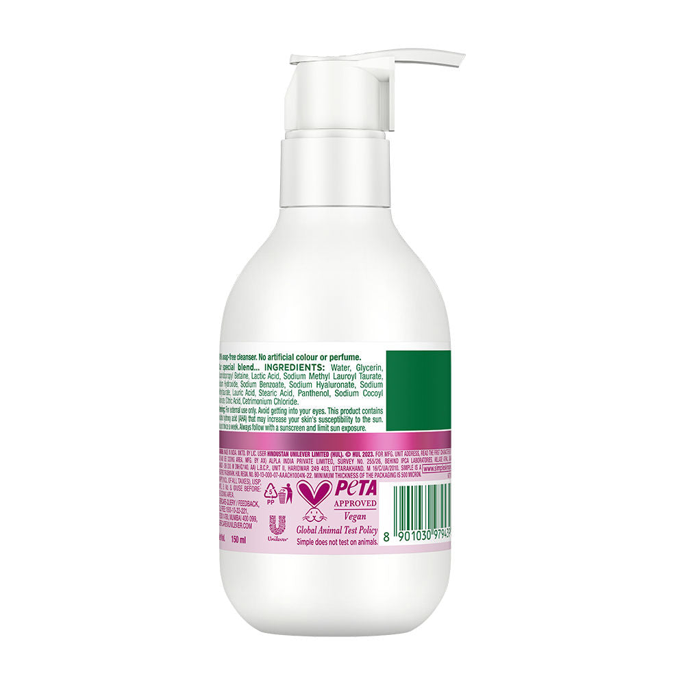 Active Skin Barrier Care with 5% AHA, Gel Cleanser for Gentle Exfoliation