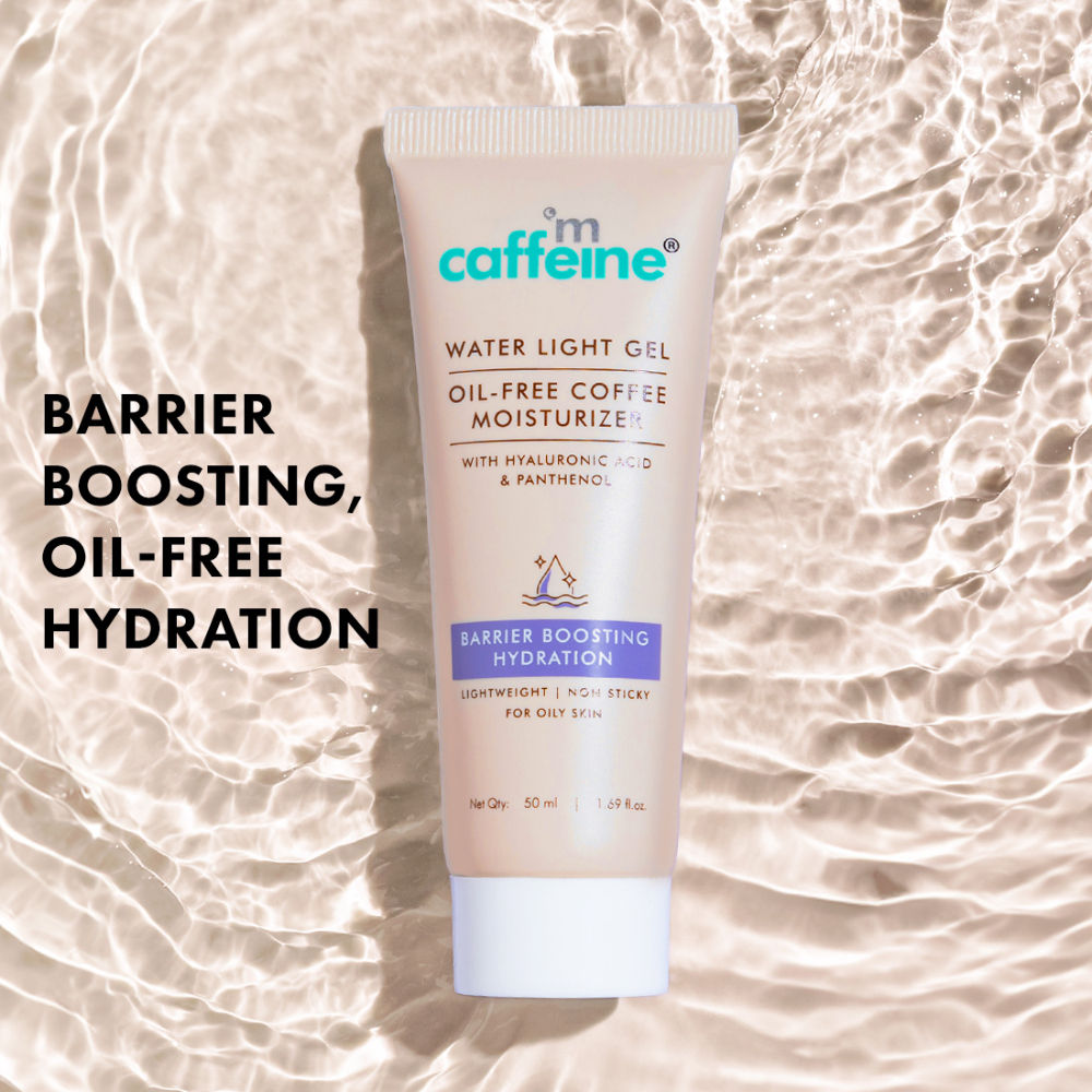 Oil-Free Coffee Face Moisturizer Gel with Hyaluronic Acid & Pro-Vit B5 for Deep Hydration