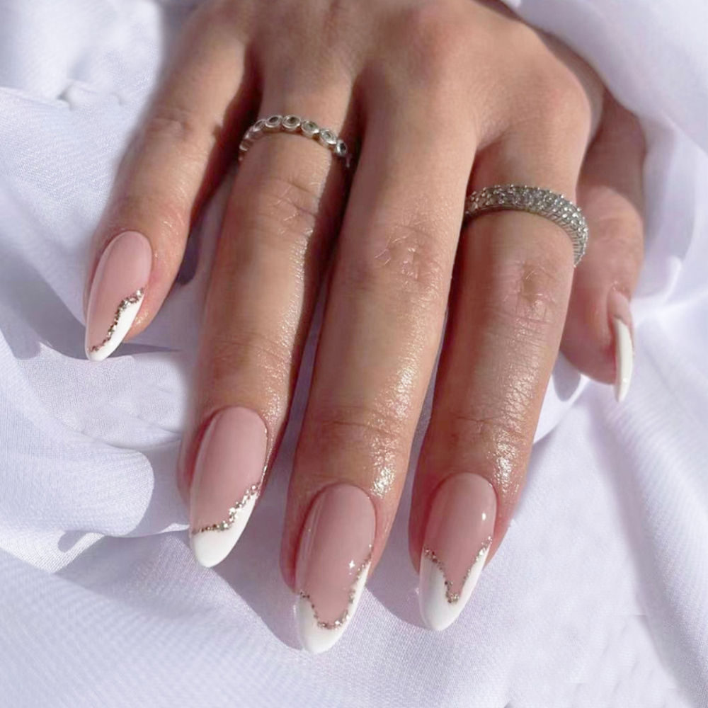 With Golden Glitter Design