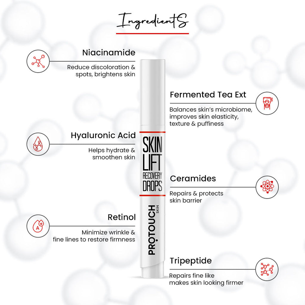 Skin Lift Recovery Serum with Retinol and Korean Kombaucha, Prevents Wrinkle & Ageing