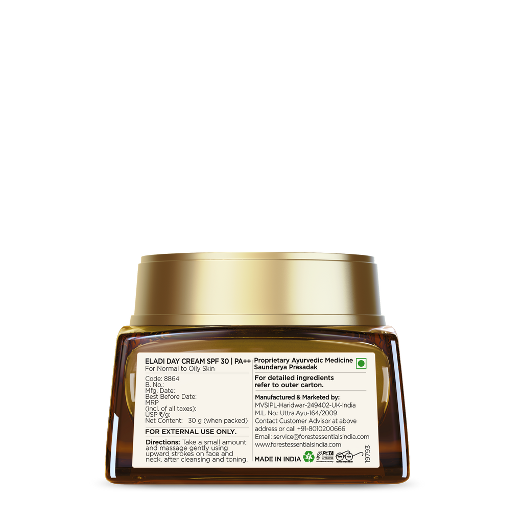 Eladi Day Cream With SPF 30 PA++ Ayurvedic For Acne Prone Skin With Niacinamide