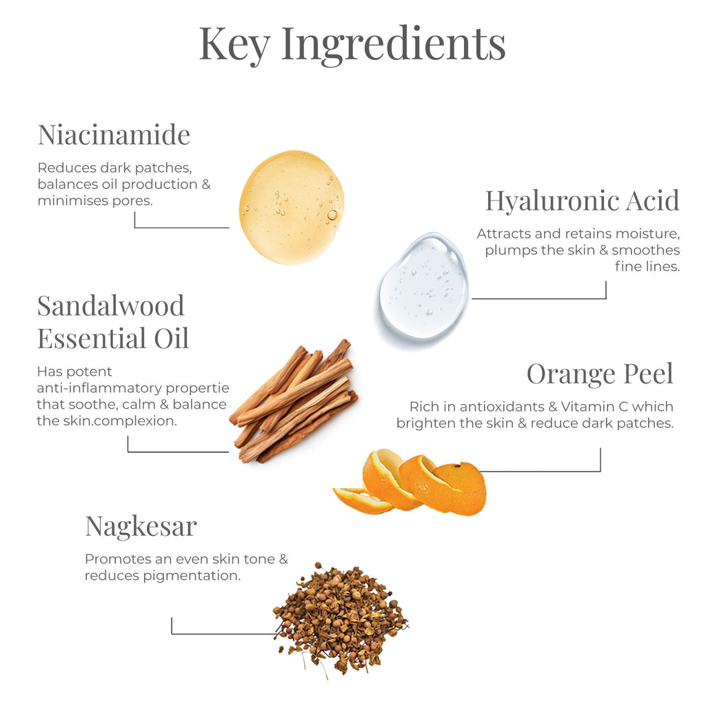 Facial Cleanser Sandalwood & Orange Peel Ayurvedic Face Wash