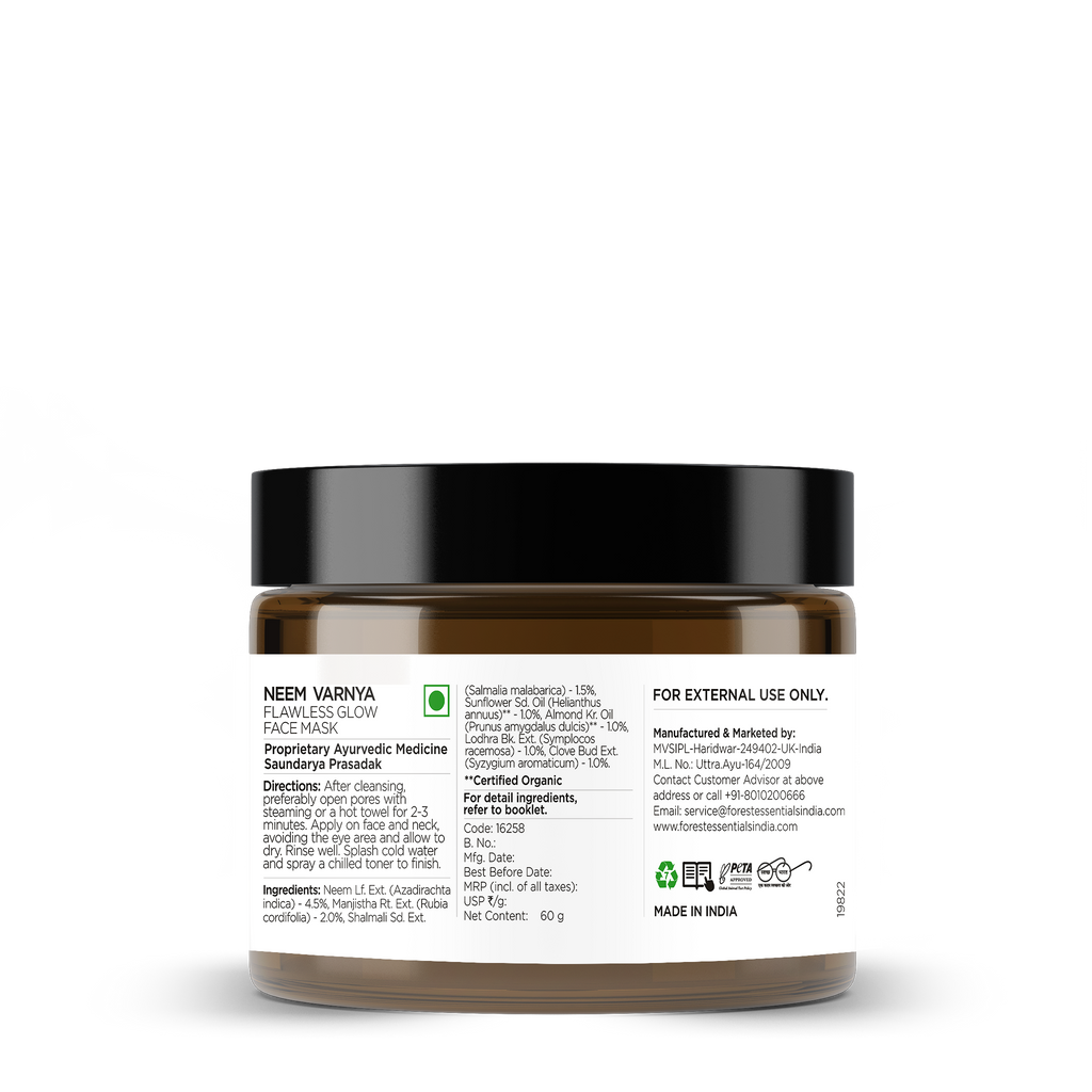Neem Varnya Lepa - Ayurvedic Facial Mask for Oily Skin - Face Pack For Acne