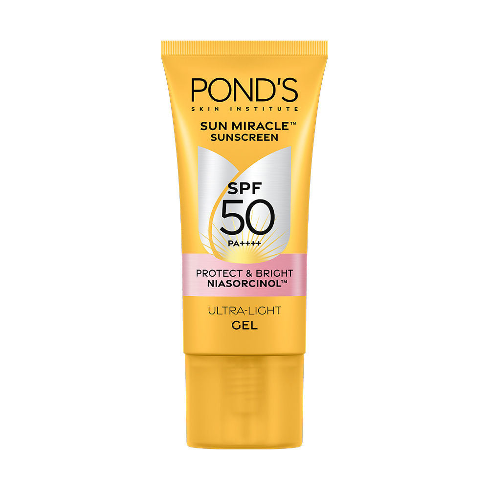 POND’S Sun Miracle SPF 50 PA+++ Crème Gel Sunscreen - Protect & Bright, With Niacinamide