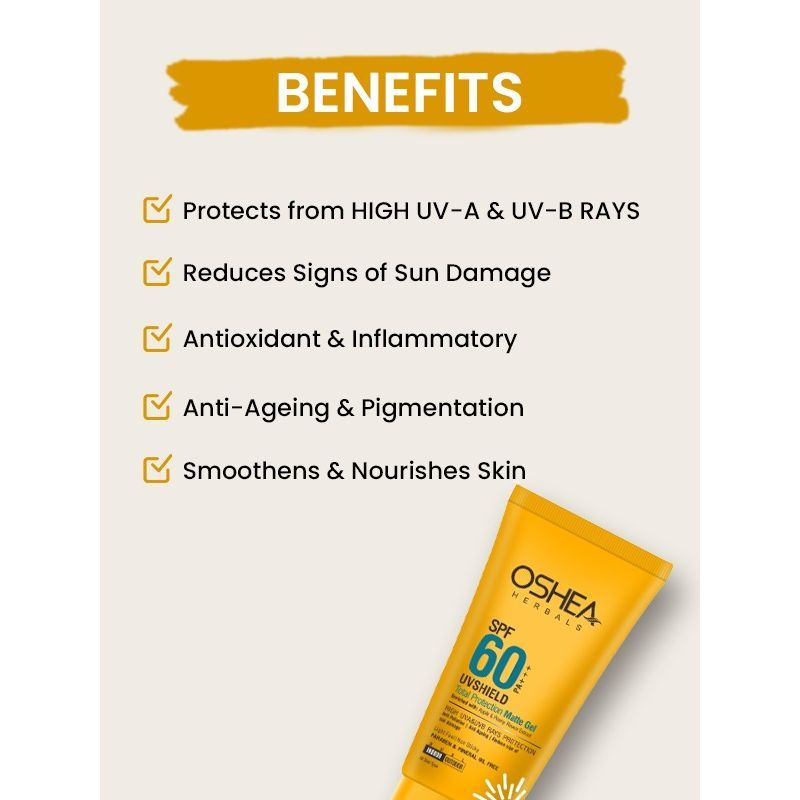 UV Shield SPF 60 PA+++ Total Protection Matte Gel
