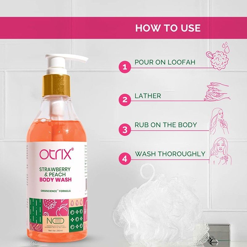 Strawberry & Peach Body Wash