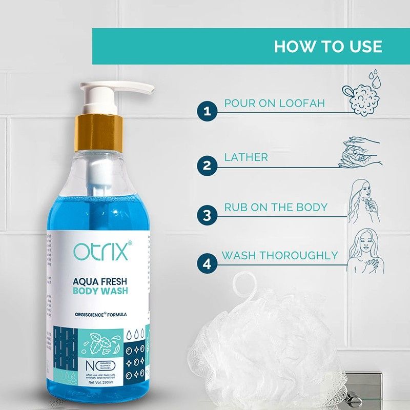 Aqua Fresh Hydrating Body Wash With Aloe Vera & Citrus Formula