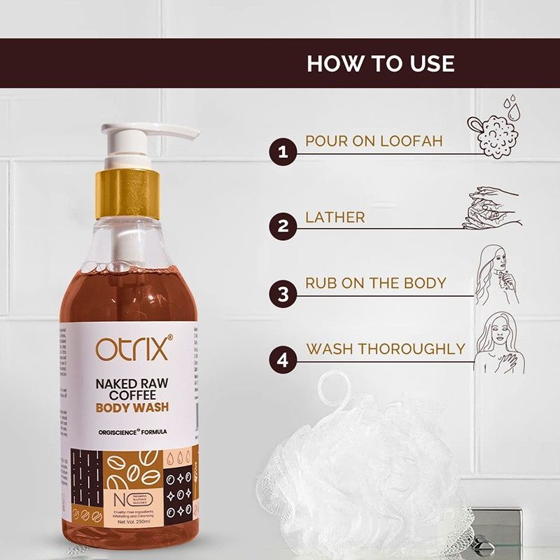 Raw Coffee Antioxidant-Rich, Exfoliating & Nourishing Body Wash