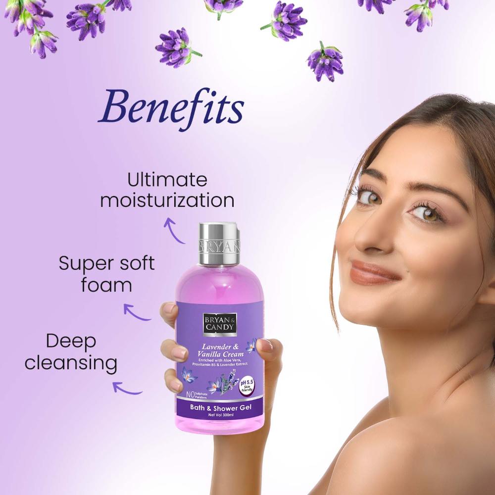 Lavender& Vanilla Cream Bath & Shower Gel
