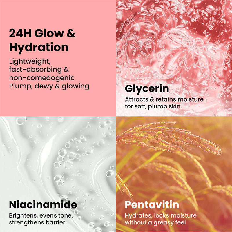Oil Free Face Moisturizer For Oily Acne Prone Skin Hydrates Adds Glow - Niacinamide