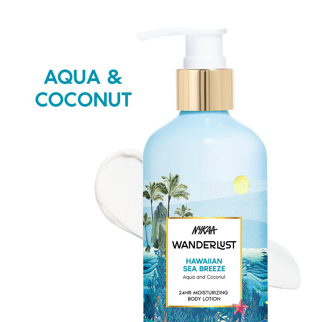 Nykaa Wanderlust Moisturising Body Lotion - Hawaiian Sea Breeze