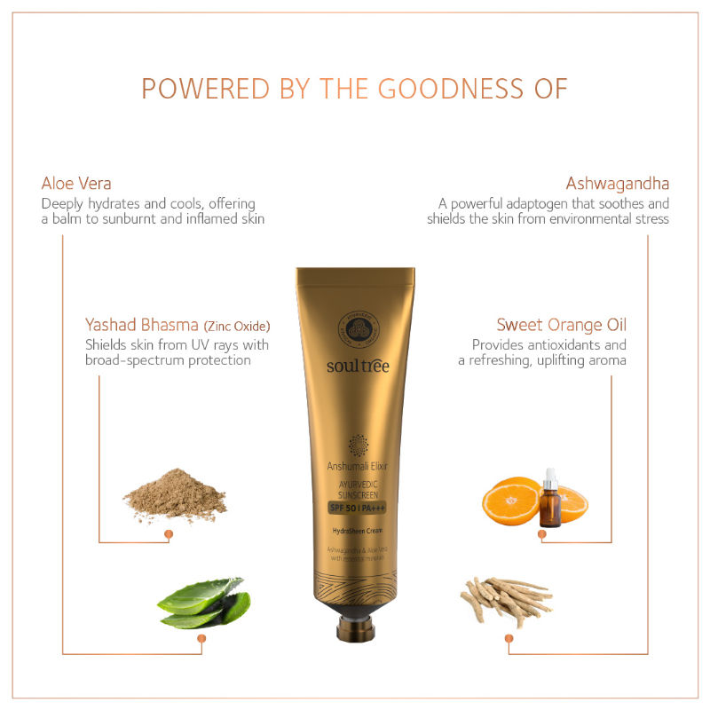 Anshumali Elixir Ayurvedic Sunscreen SPF 50 PA+++