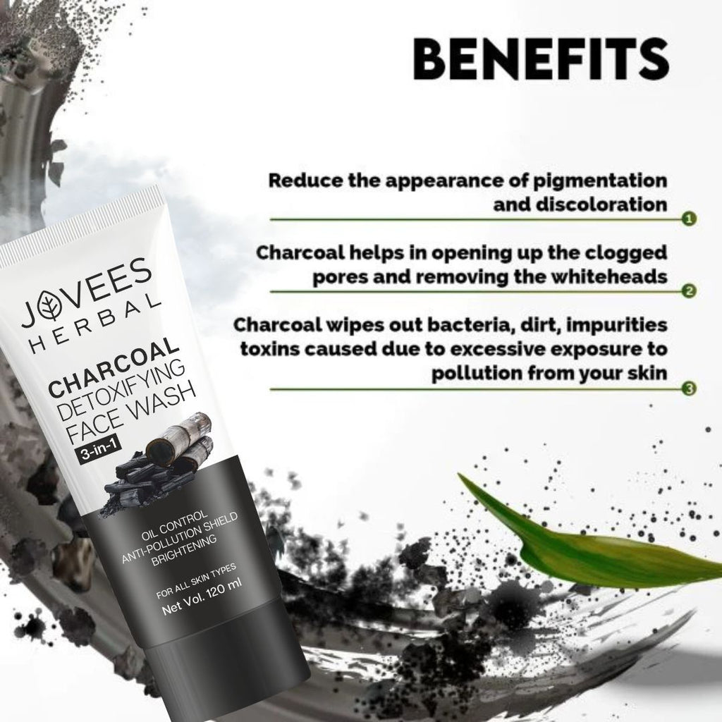 Activated Charcoal Detoxifying Face Wash Smooth & Supple Skin