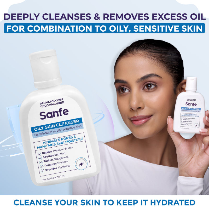 Oily Skin Cleanser | For skin repair, dryness, tighter skin - For Oily, Acne Prone Skin, 100ml