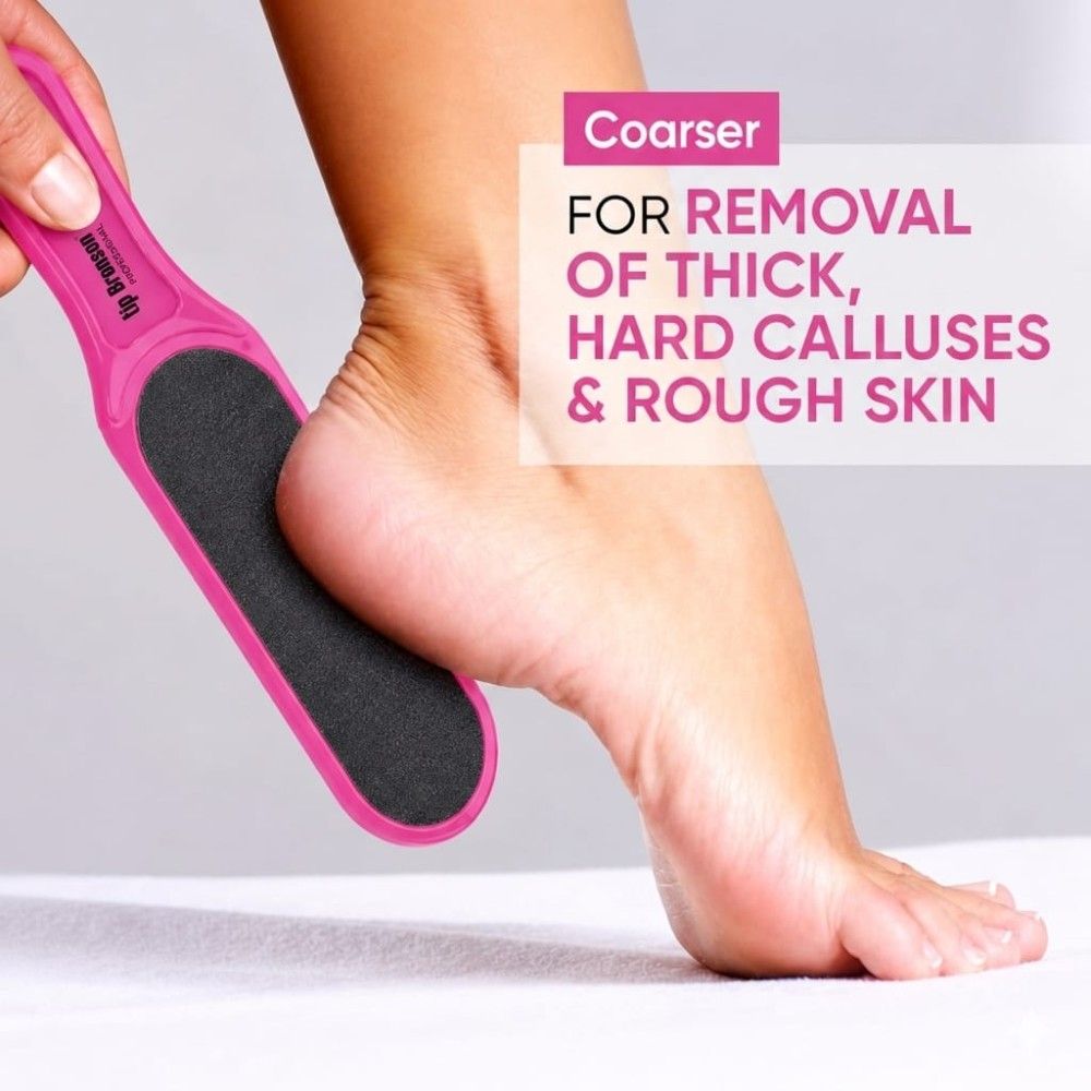Double Sided Emery Foot File Callus, Dead Skin Remover for Smooth Pedicure Feet