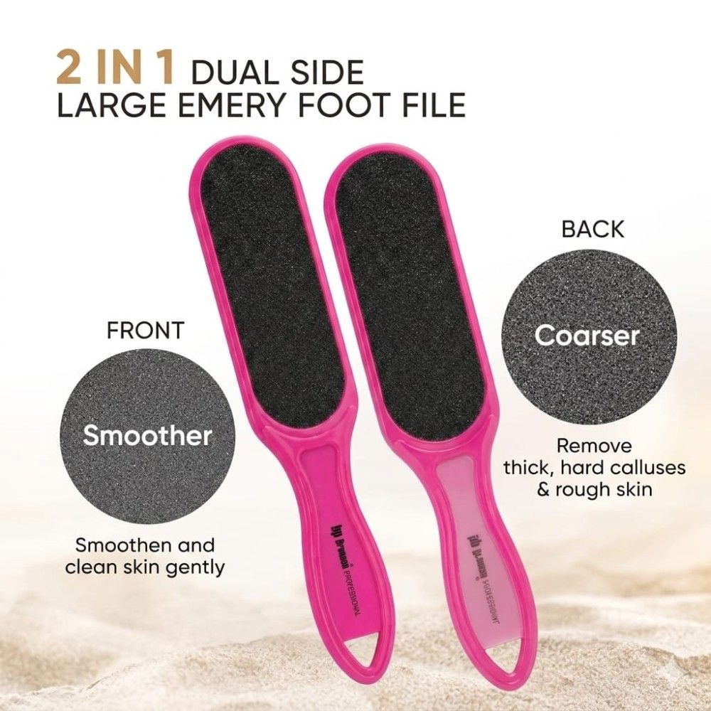 Double Sided Emery Foot File Callus, Dead Skin Remover for Smooth Pedicure Feet