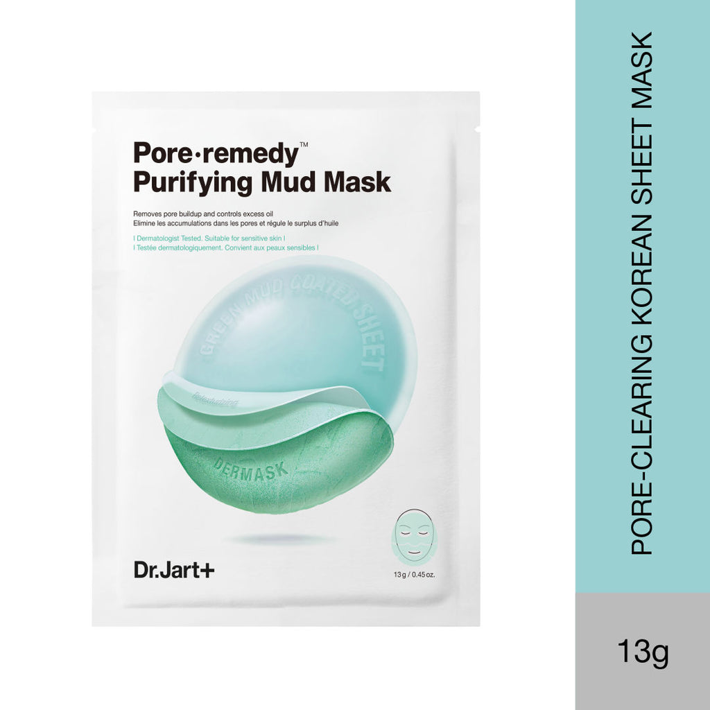 Dermask Pore Remedy Purifying Mud Mask – Sheet Mask For Oil Control (Dermatologist Tested)
