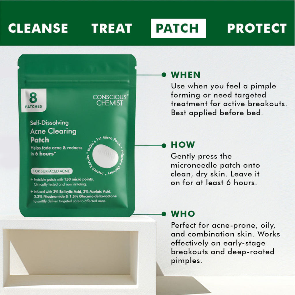 Self Dissolving Microneedle Acne Patches