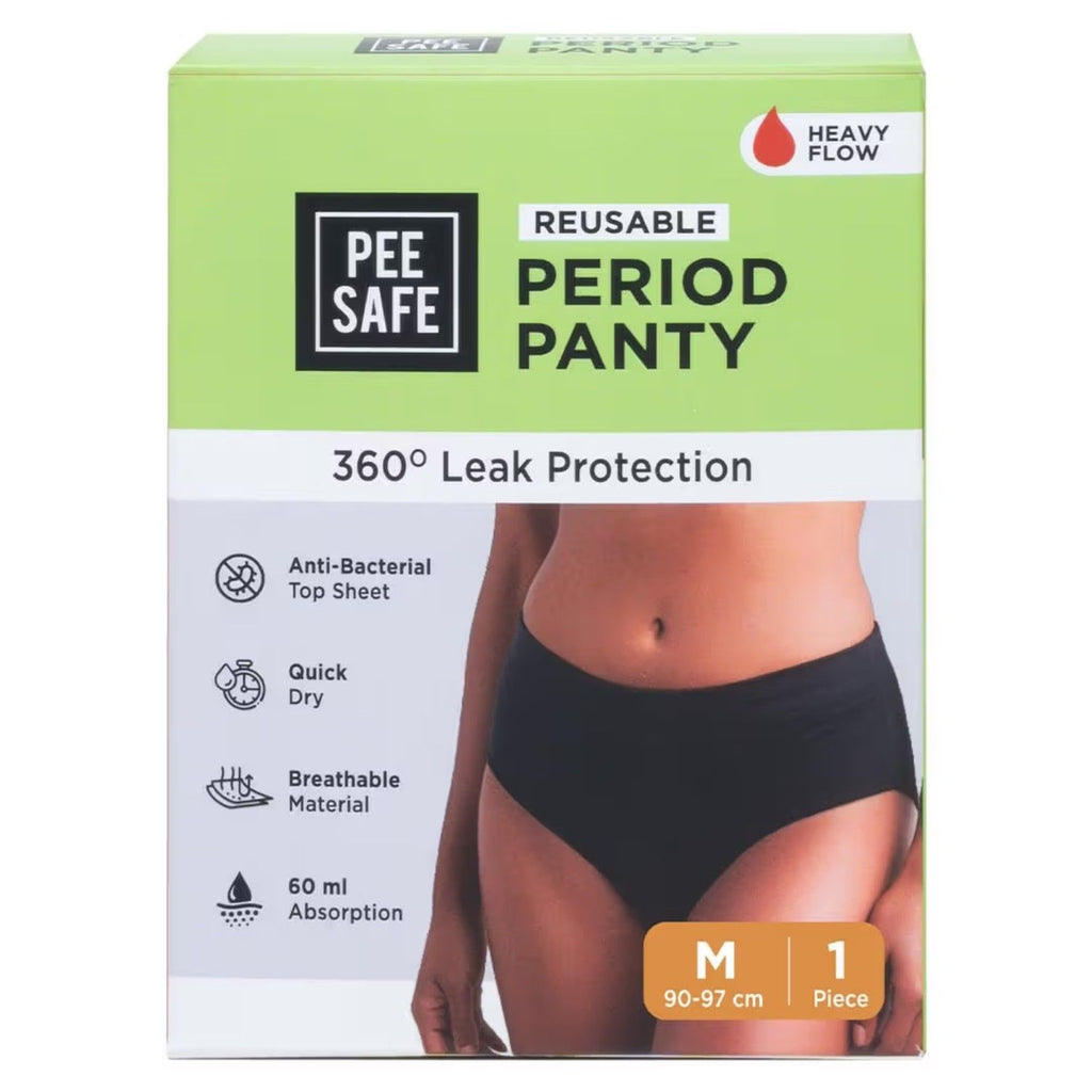 Cotton Reusable Period Panty - Rash Free Comfort Menstrual Underwear - Up To 60 Wash