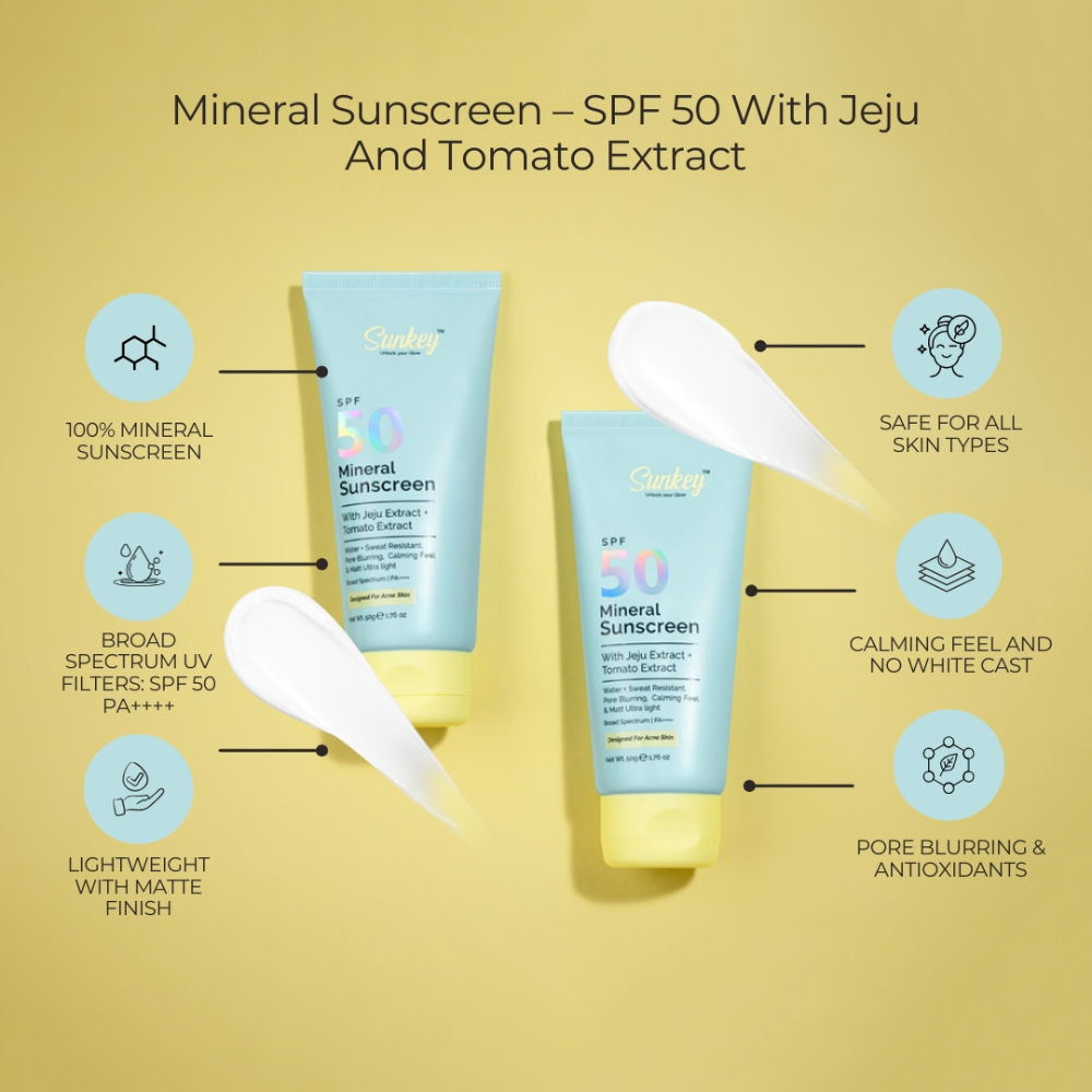 Mineral Sunscreen SPF 50 PA++++ With Jeju And Tomato Extract